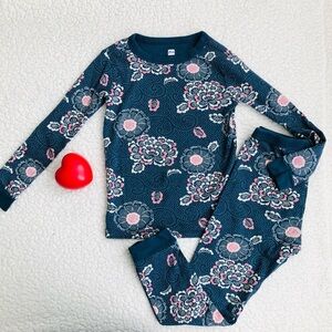 Tea Collection Navy Floral Kids Pajama Set